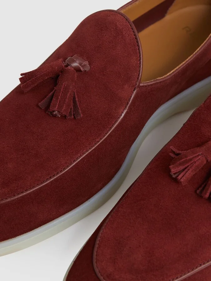 Suede Tassel Loafers - Image 5