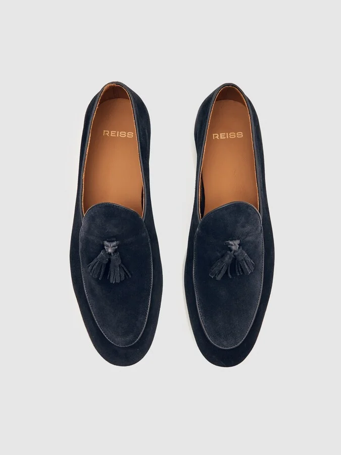 Suede Tassel Loafers - Image 3