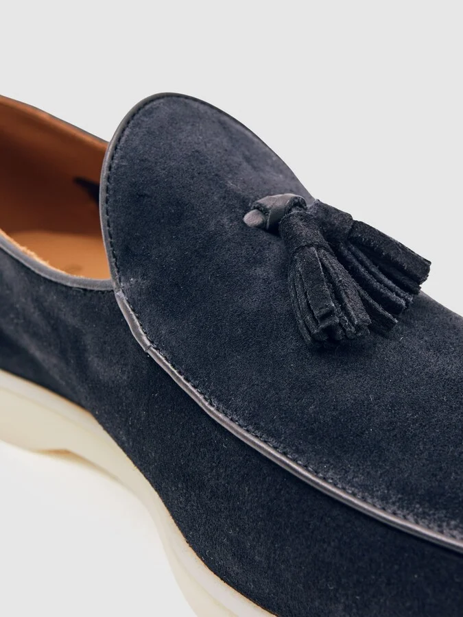 Suede Tassel Loafers - Image 5