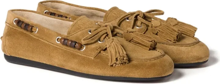 Suede Tassel Loafers - Image 2