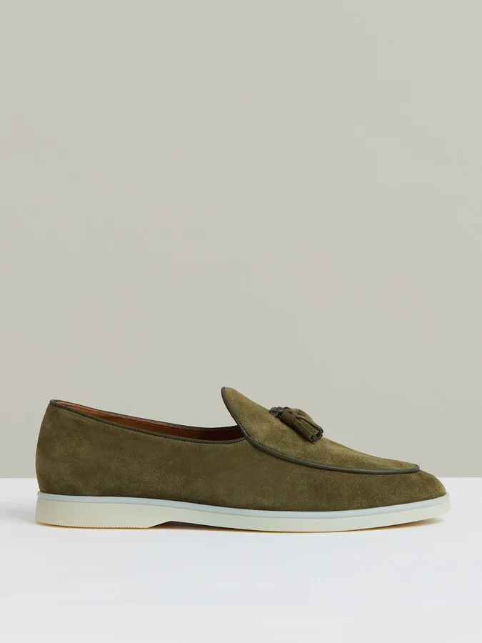 Suede Tassel Loafers