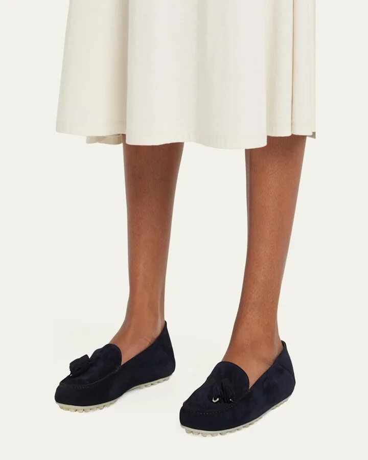 Suede Tassel Moccasin Loafers - Image 3