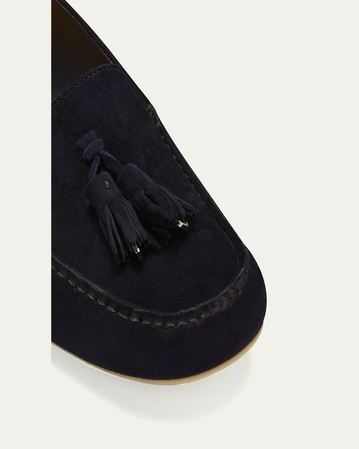 Suede Tassel Moccasin Loafers - Image 7