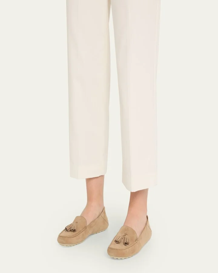 Suede Tassel Moccasin Loafers - Image 8