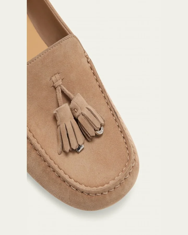 Suede Tassel Moccasin Loafers - Image 11