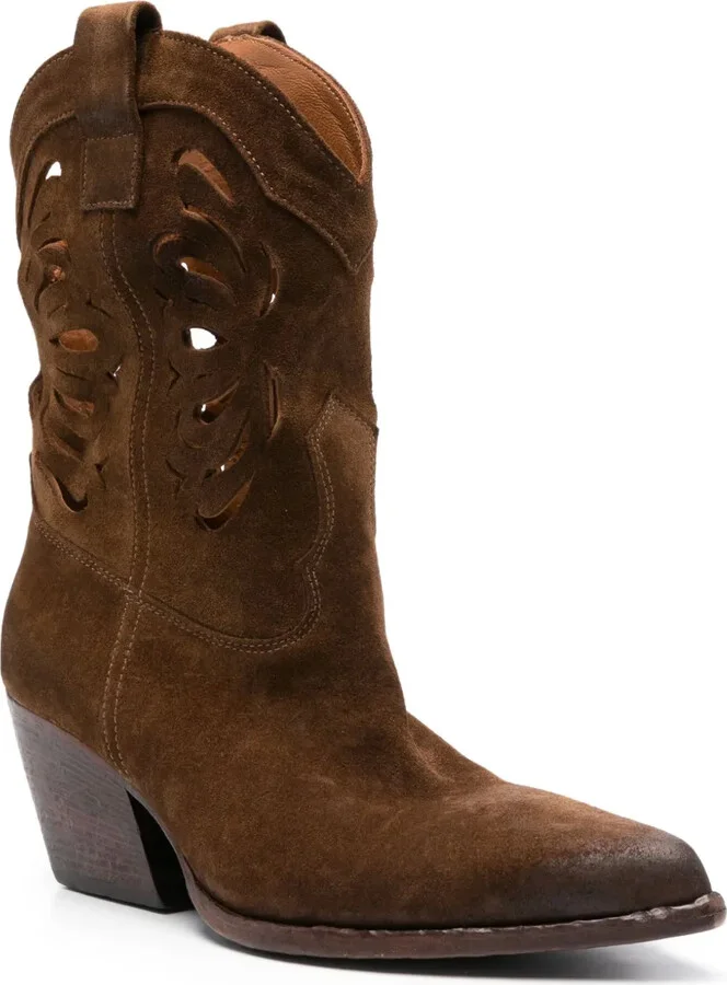 Suede Texan Boots - Image 2