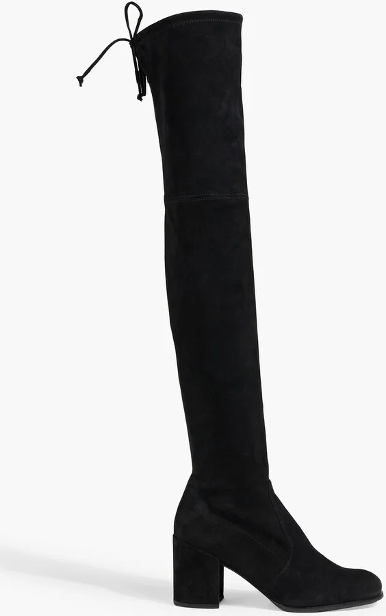 Suede thigh boots