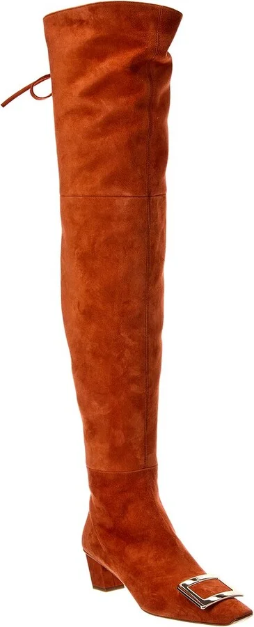 Suede Thigh-High Boot