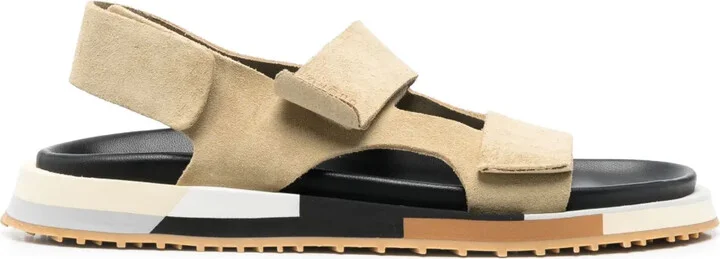 Suede Touch-Strap Sandals