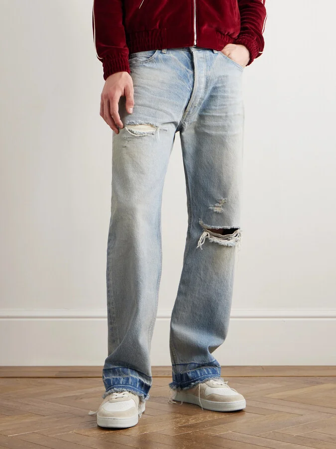 Suede-Trimmed Leather Sneakers - Image 2