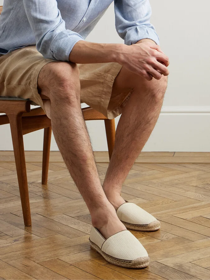 Suede-Trimmed Raffia Espadrilles - Image 2