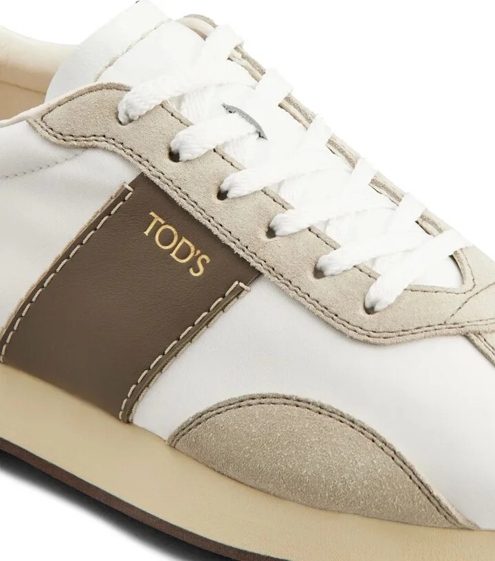 Suede-Trimmed Sneakers - Image 5