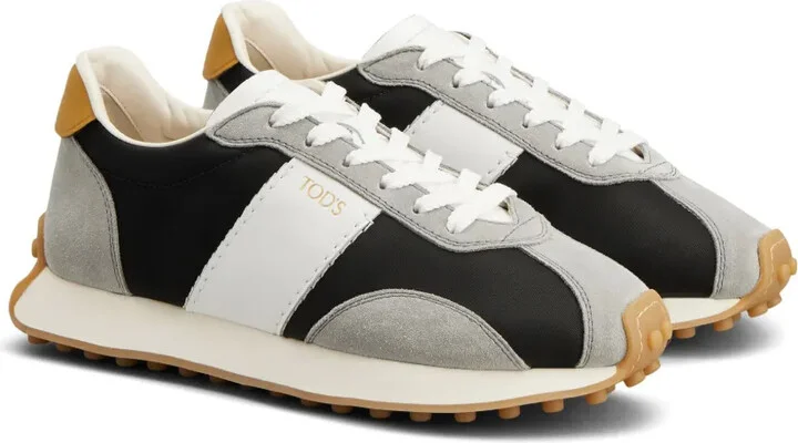 Suede-Trimmed Sneakers - Image 2