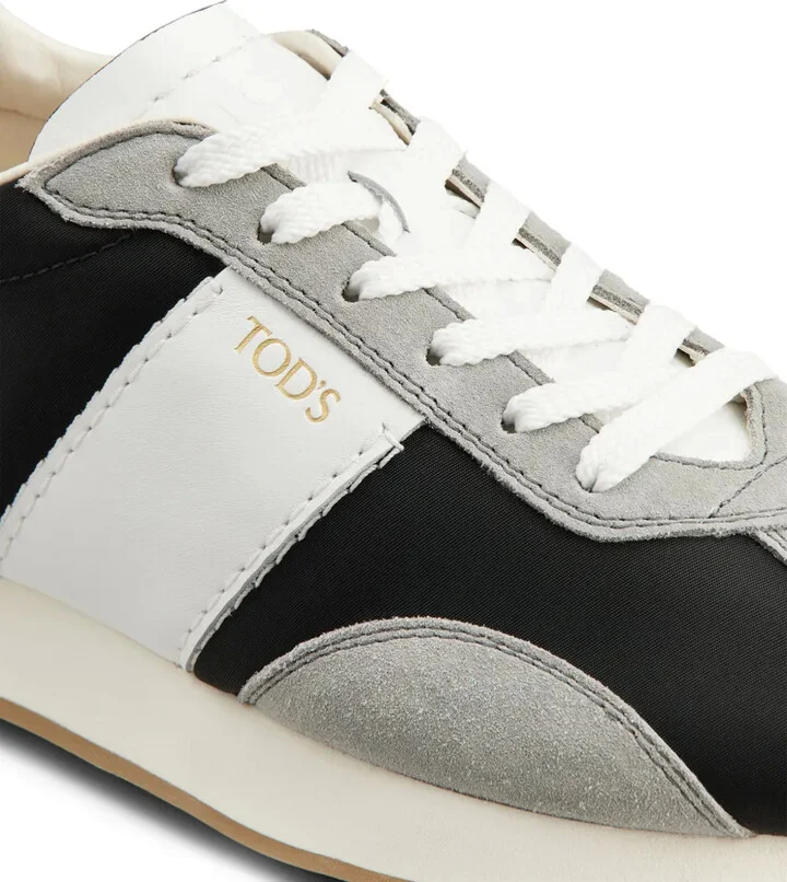 Suede-Trimmed Sneakers - Image 5