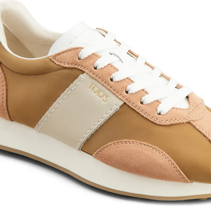 Suede-Trimmed Sneakers - Image 5
