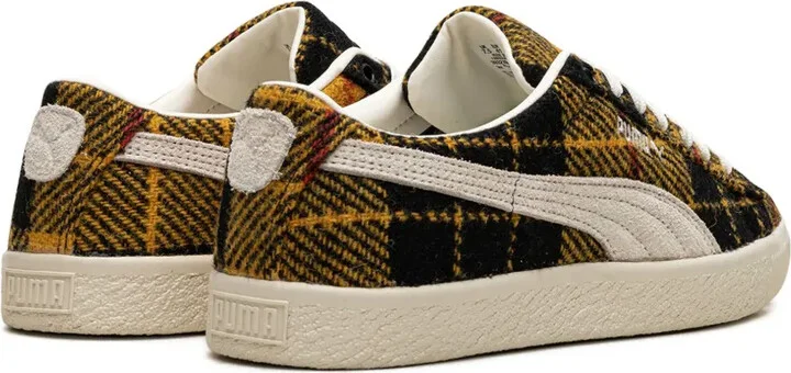 Suede VTG Harris Tweed "Frosted Ivory/Yellow" sneakers - Image 3