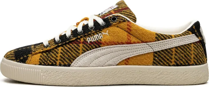 Suede VTG Harris Tweed "Frosted Ivory/Yellow" sneakers - Image 5