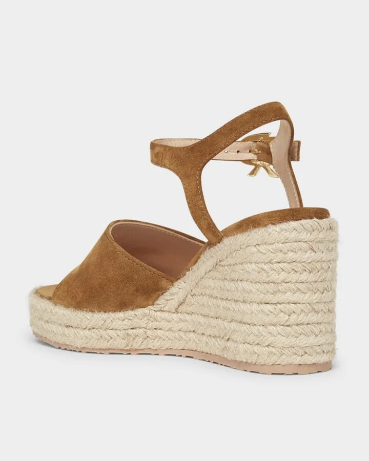 Suede Wedge Ankle-Strap Espadrilles - Image 3