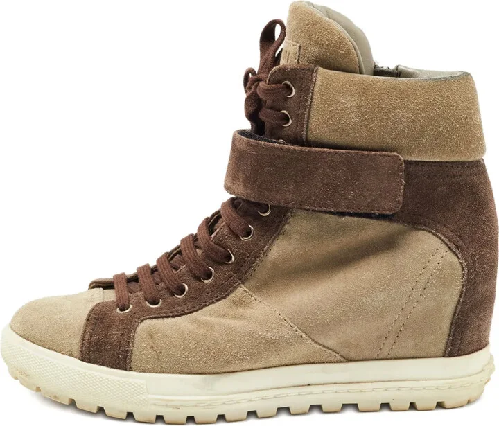 Suede Wedge Boots