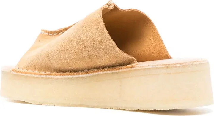 Suede Wedge Slides - Image 3