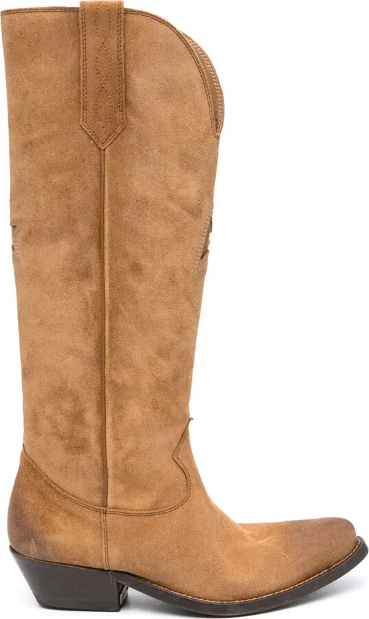 suede Western boots