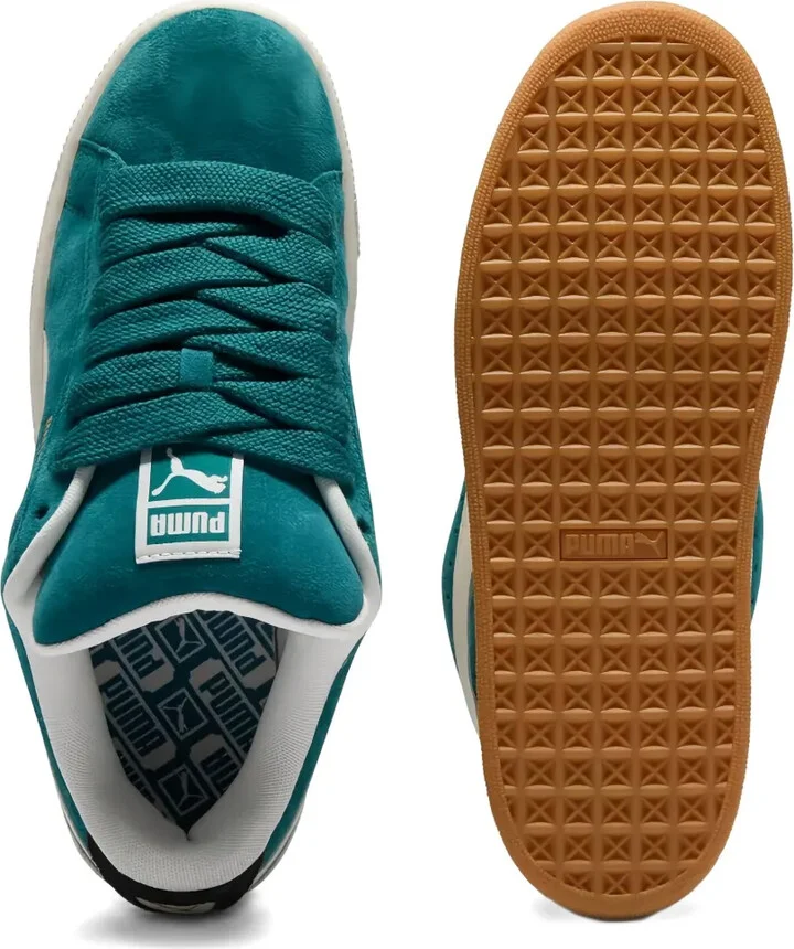 Suede XL "Cold Green/Frosted Ivory/Black" sneakers - Image 4