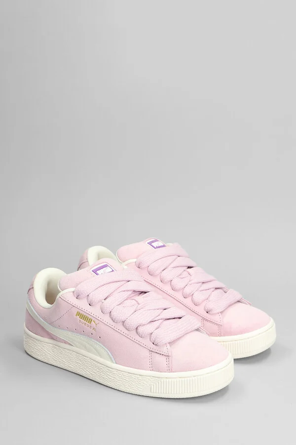 Suede Xl Grape Sneakers In Rose-pink Suede - Image 2