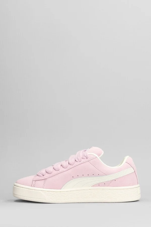 Suede Xl Grape Sneakers In Rose-pink Suede - Image 3