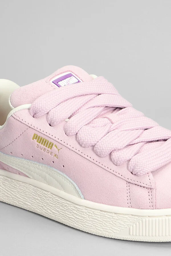 Suede Xl Grape Sneakers In Rose-pink Suede - Image 5