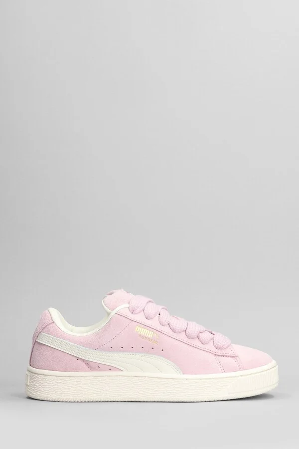 Suede Xl Grape Sneakers In Rose-pink Suede