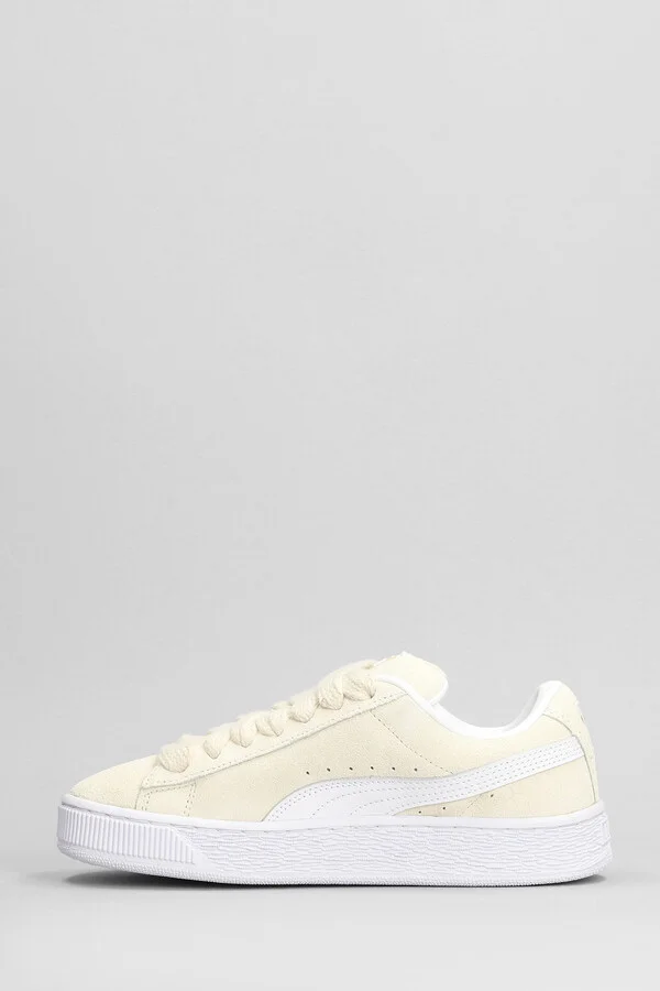 Suede Xl Sneakers In Beige Suede - Image 3