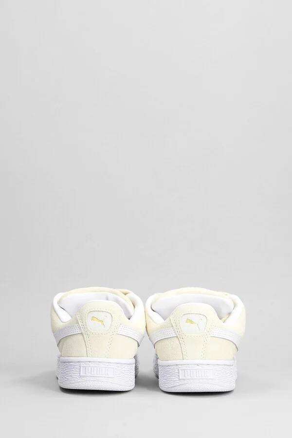 Suede Xl Sneakers In Beige Suede - Image 4