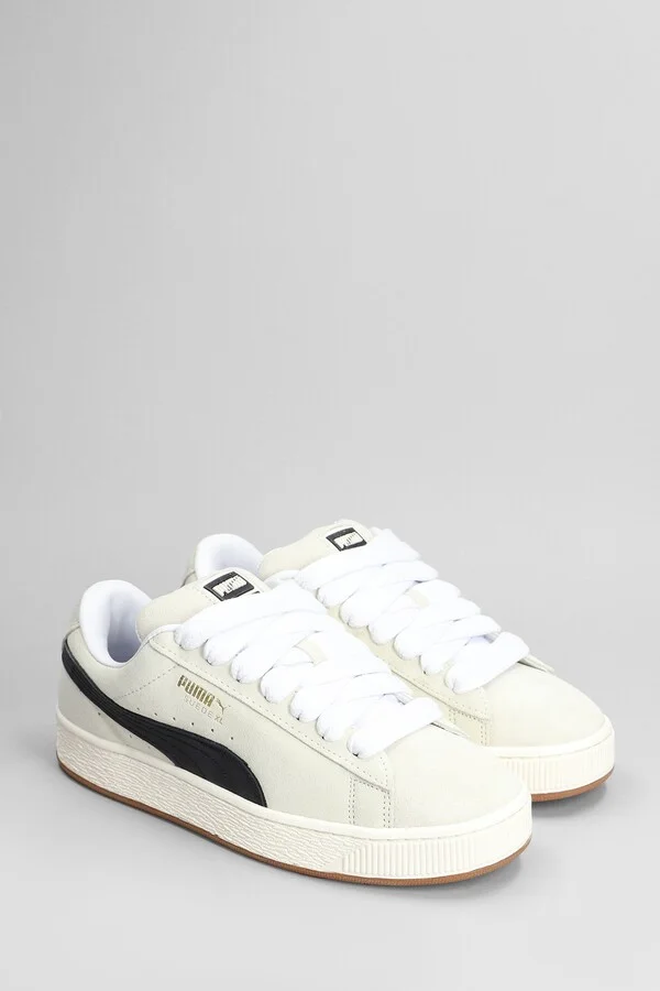 Suede Xl Sneakers In Beige Suede - Image 2