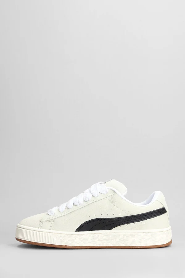 Suede Xl Sneakers In Beige Suede - Image 3