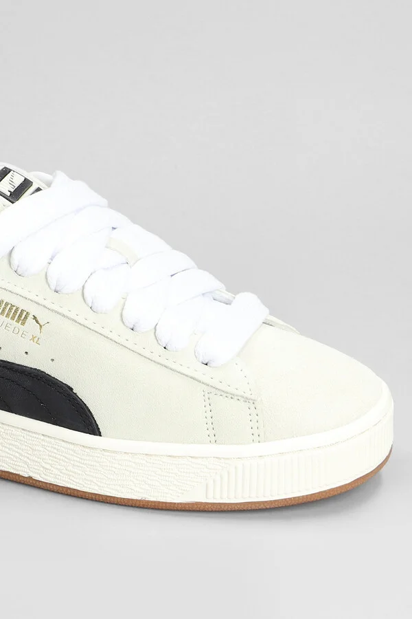 Suede Xl Sneakers In Beige Suede - Image 5