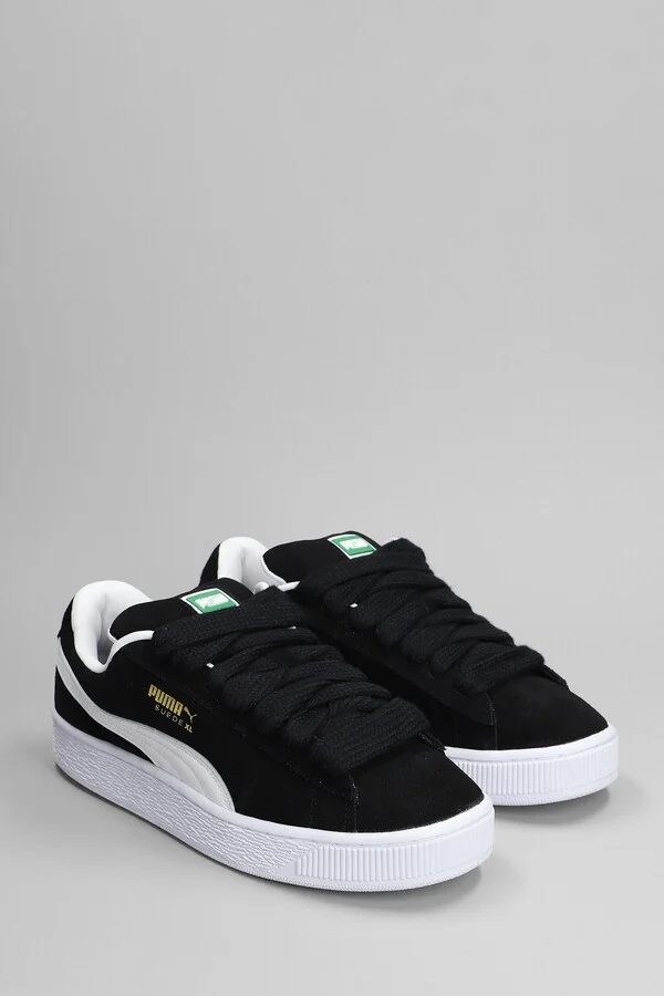 Suede Xl Sneakers In Black Suede - Image 2