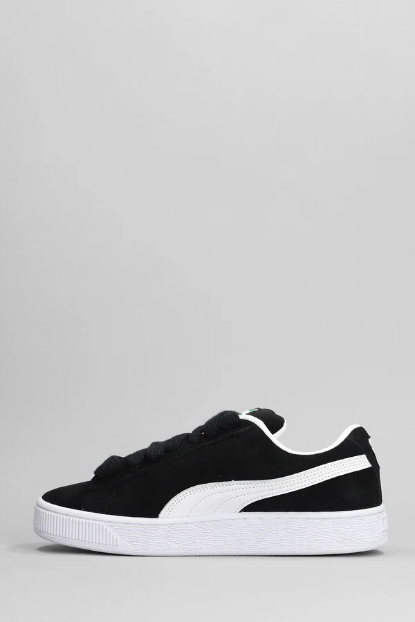 Suede Xl Sneakers In Black Suede - Image 3