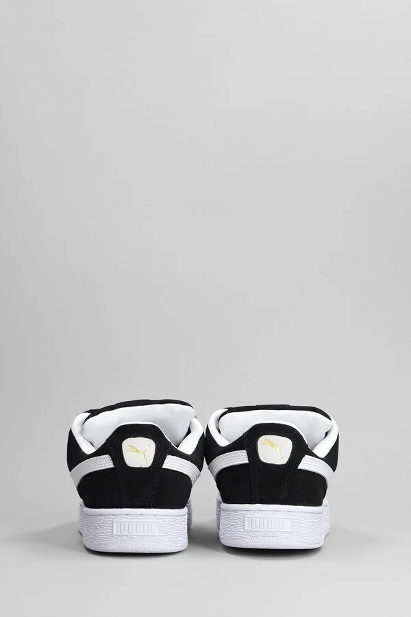 Suede Xl Sneakers In Black Suede - Image 4