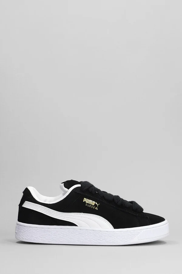 Suede Xl Sneakers In Black Suede