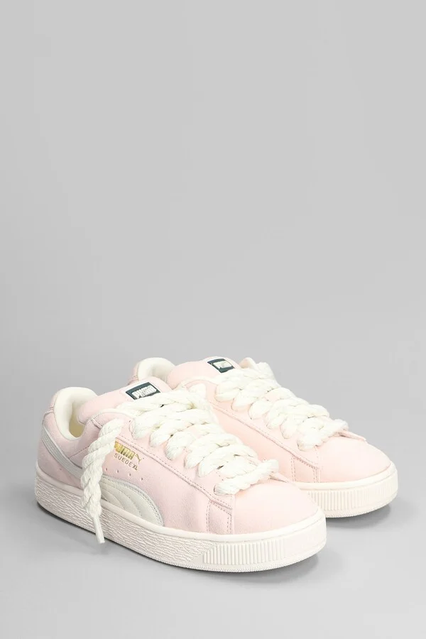 Suede Xl Sneakers In Rose-pink Suede - Image 2