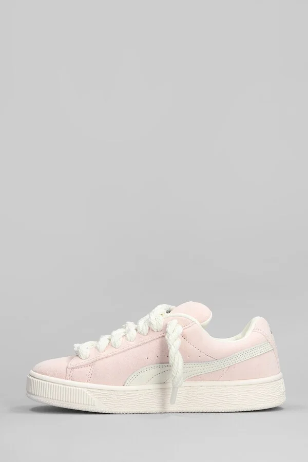Suede Xl Sneakers In Rose-pink Suede - Image 3