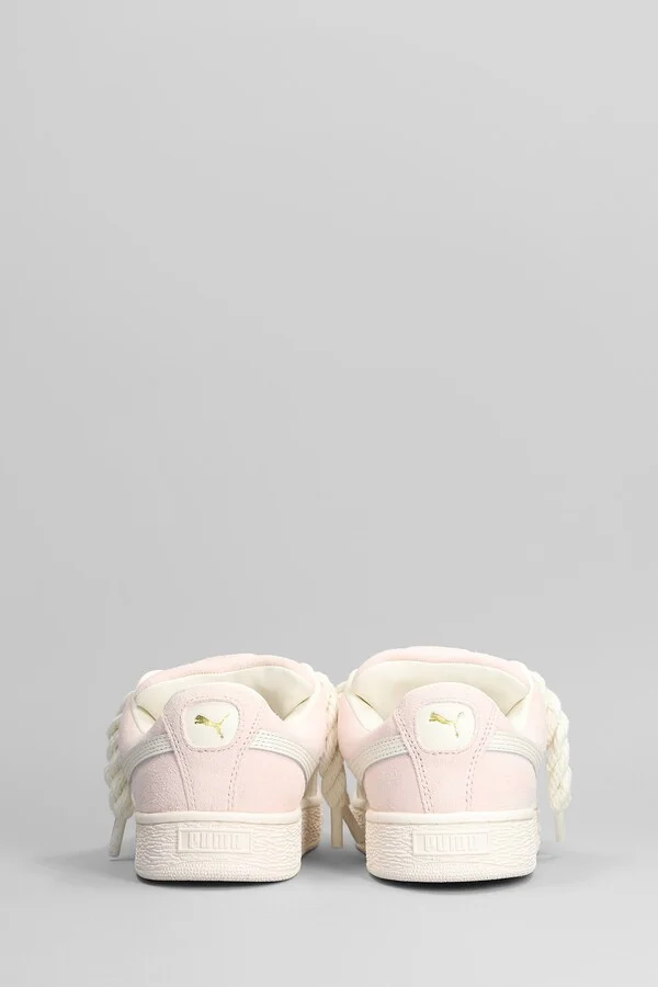 Suede Xl Sneakers In Rose-pink Suede - Image 4