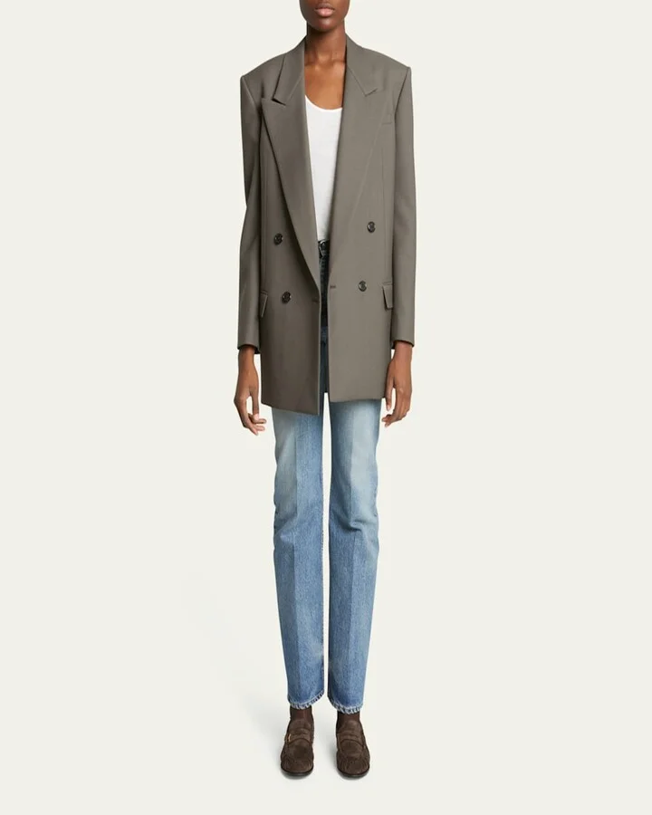 Suede YSL Penny Loafers - Image 3