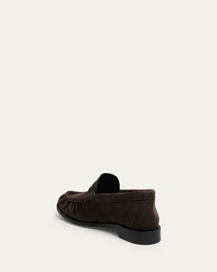 Suede YSL Penny Loafers - Image 9