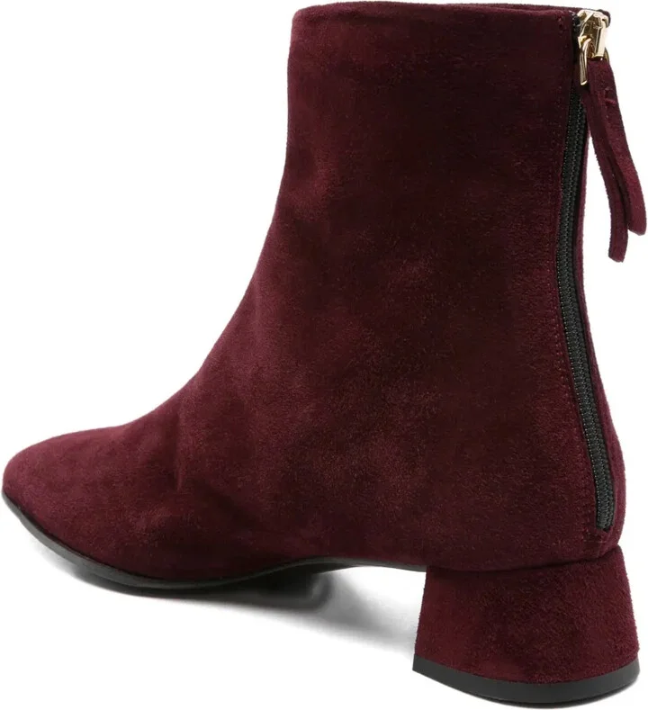 Suede Zip-Fastening Ankle Boots - Image 3