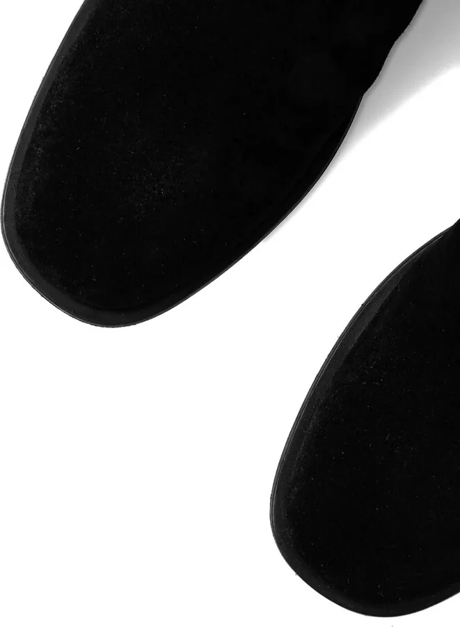 Suede Zip-Fastening Boots - Image 4