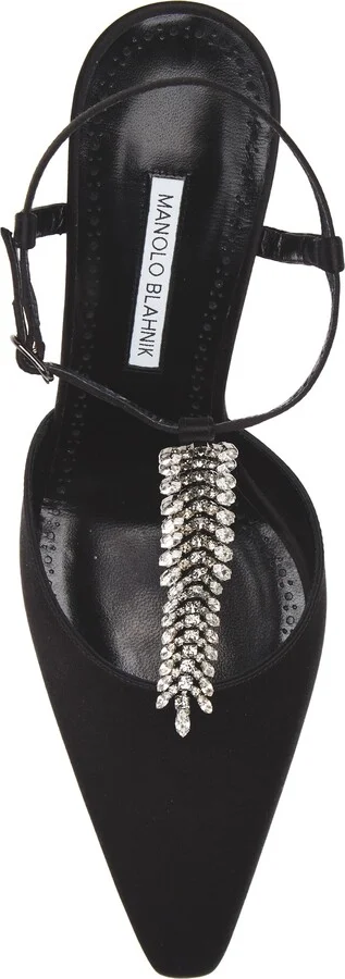 Sufik Crystal Embellished T-Strap Pump - Image 5