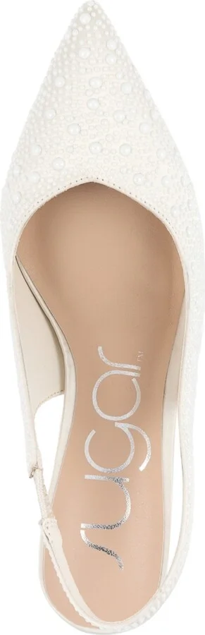 Sugar Women's Dazzy Slingback Rhinestone Dress Pumps - Image 8