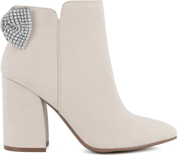 Sugar Women's Evvie Bow Block Heel Dress Booties - Image 2