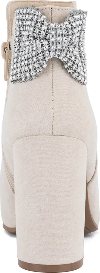 Sugar Women's Evvie Bow Block Heel Dress Booties - Image 3